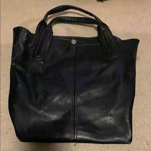 Leather black purse